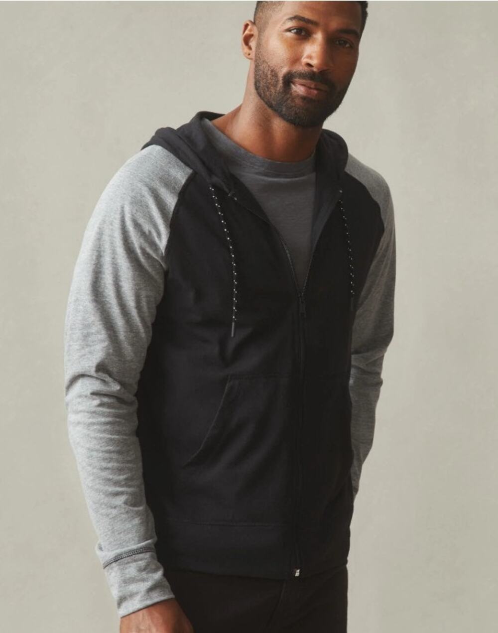American Giant Men's Cotton Blend Lightweight Full Zip Hoodie